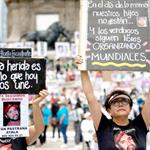 Alistan colectivos mega marcha previo al Mundial 2026