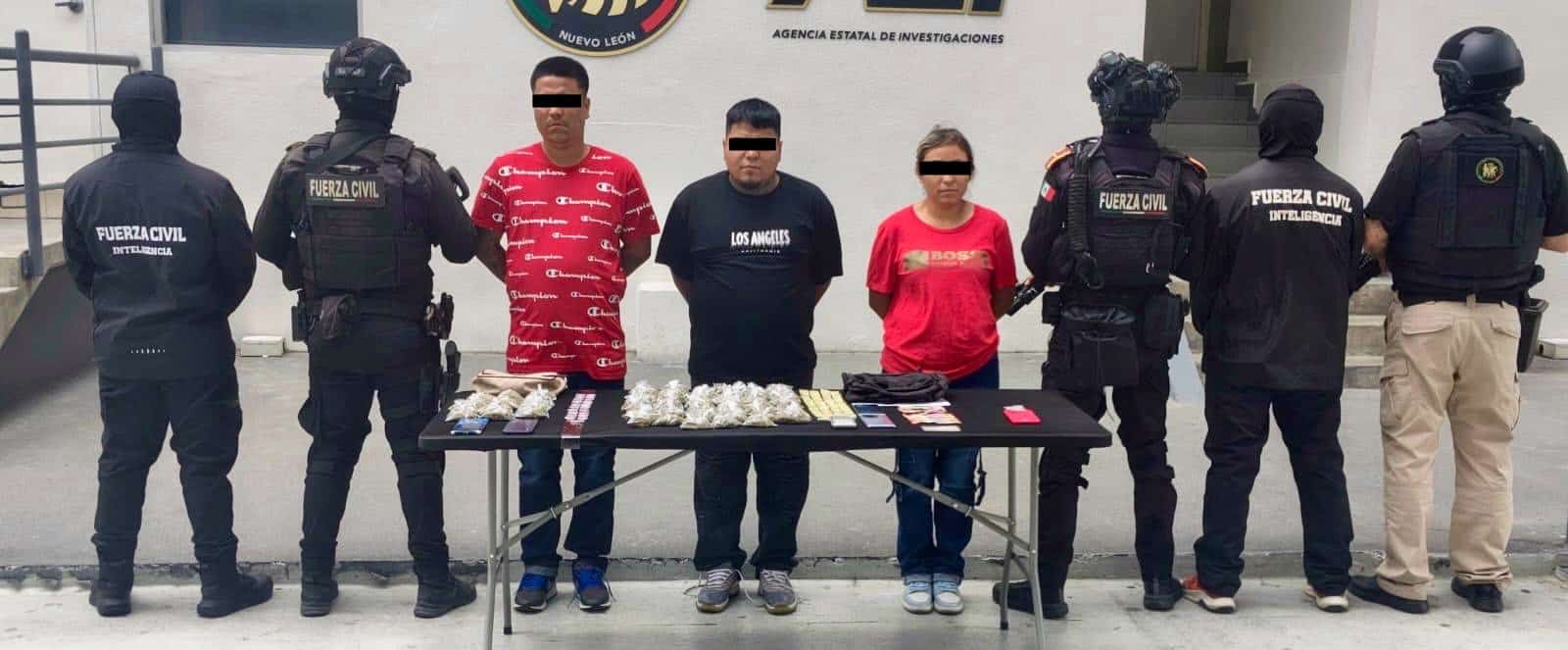 Un joven considerado como el principal sospechoso de cometer un ataque armado al norte de la ciudad que dej&oacute; dos lesionados, fue detenido por la polic&iacute;a junto a sus dos c&oacute;mplices al norte de Monterrey.