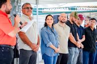 Colocan primera piedra de nueva empresa en Ju&aacute;rez