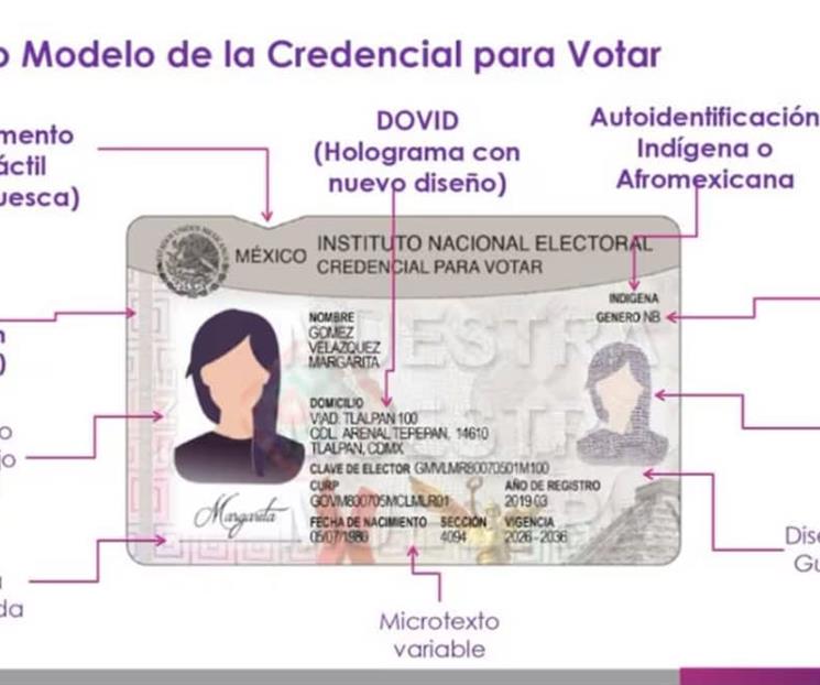 Da a conocer INE nueva Credencial para Votar con 25 elementos