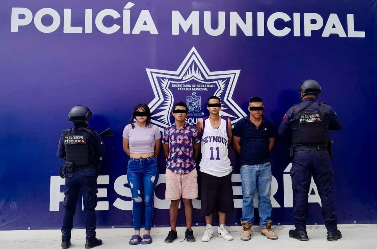 Polic&iacute;as de Proximidad lograron la detenci&oacute;n de cuatro personas por su probable participaci&oacute;n en los delitos de allanamiento de morada y da&ntilde;os a propiedad ajena.