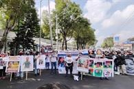 Madres buscadoras protestan previo al Mundial 2026