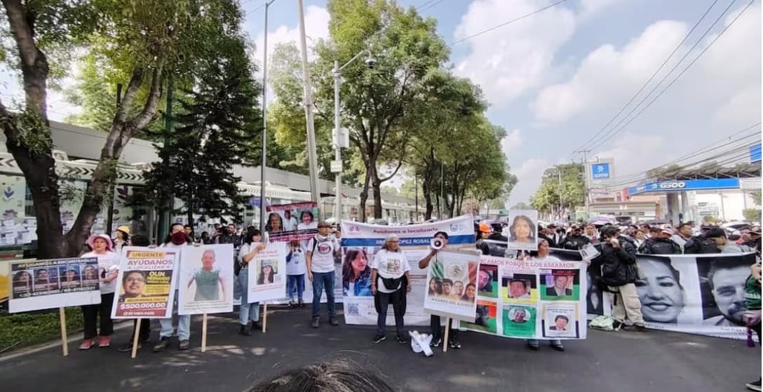 Madres buscadoras protestan previo al Mundial 2026 Madres buscadoras protestan previo al Mundial 2026