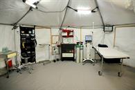 Instalan Hospital M&oacute;vil al interior del Fundidora