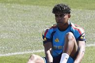 Lamine Yamal ya entrena con el grupo
