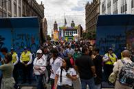 Mantienen vallas en Fan Fest en Zócalo de la CDMX Mantienen vallas en Fan Fest en Zócalo de la CDMX