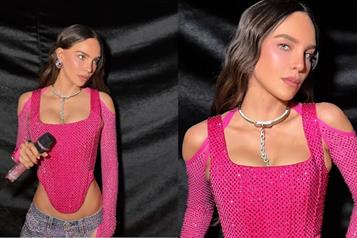 Belinda luci&oacute; 80 mil cristales Swarovski en inauguraci&oacute;n del Mundial