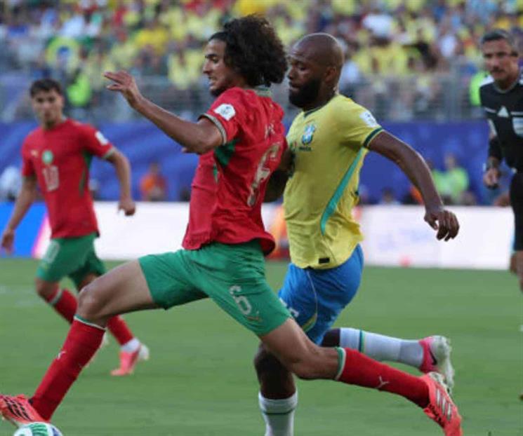 Empatan Brasil y Marruecos 1-1 al medio tiempo