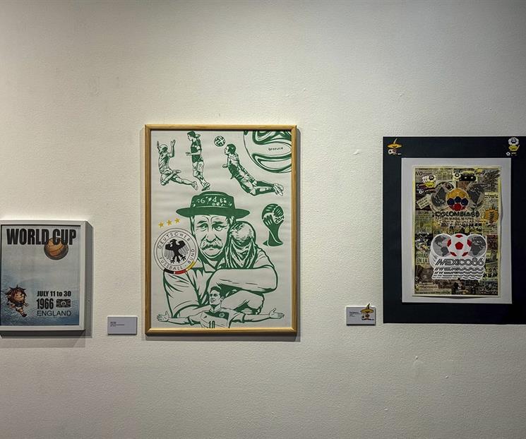 Reinterpretan en exposici&oacute;n la gr&aacute;fica de los mundiales de f&uacute;tbol
