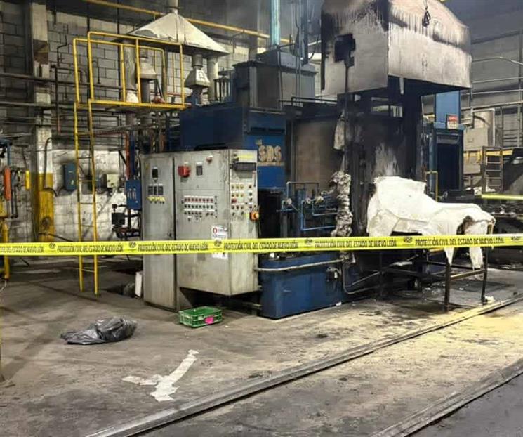 Corto incendia horno en empresa de Guadalupe Corto incendia horno en empresa de Guadalupe