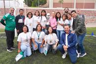 Presume Sheinbaum cancha del Mundial Social en SLP
