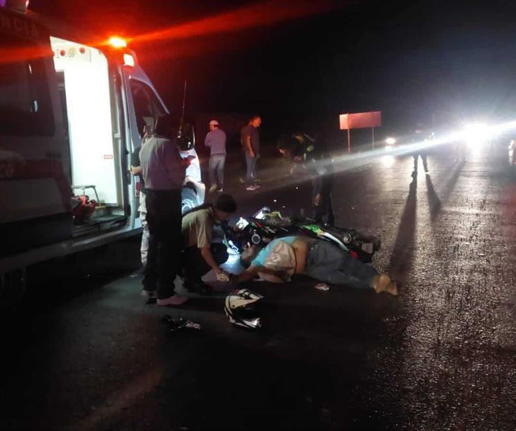 Muere al derrapar en su moto Muere al derrapar en su moto