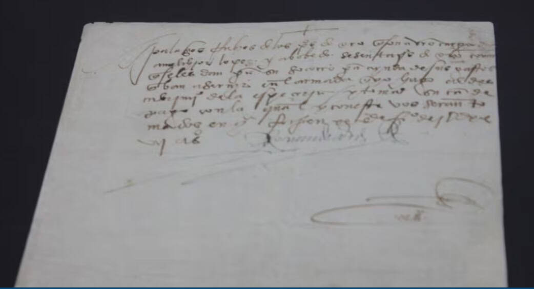 FBI da a M&eacute;xico documento del siglo XVI con firma de Hern&aacute;n Cort&eacute;s