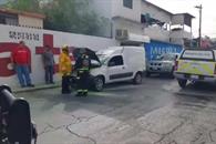 Arde camioneta en Escobedo Arde camioneta en Escobedo