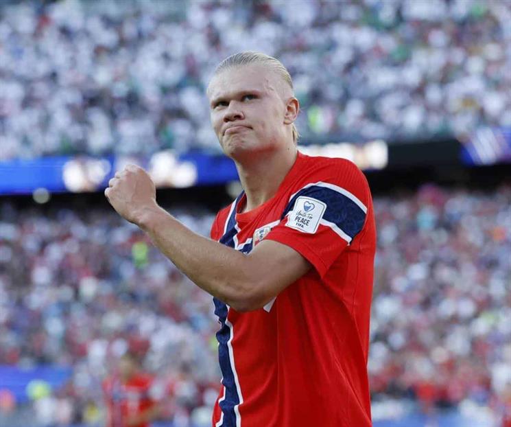Debut so&ntilde;ado de Haaland, Noruega golea 4-1