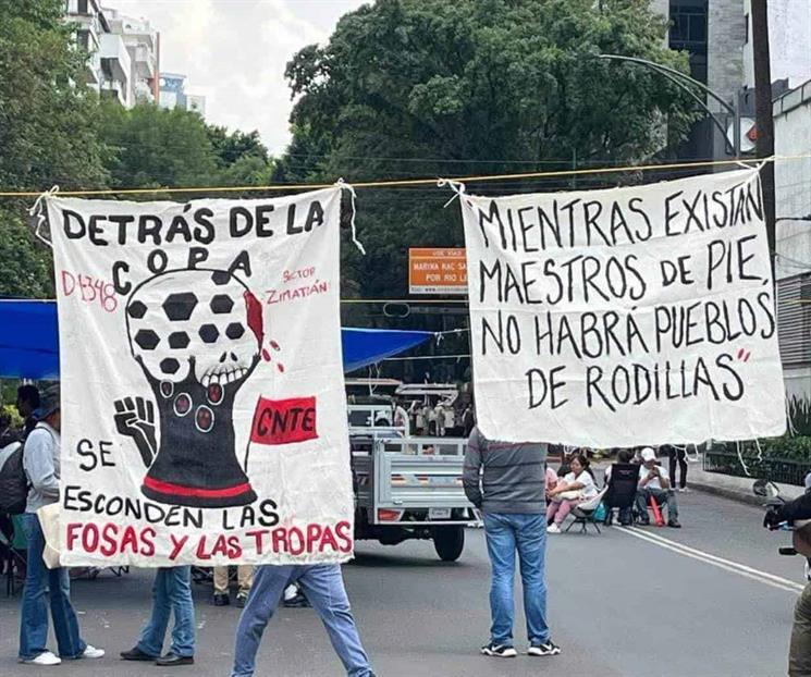CNTE mantiene protestas; refuerzan seguridad en CDMX