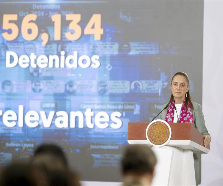 Homicidios dolosos bajan 46%: Sheinbaum