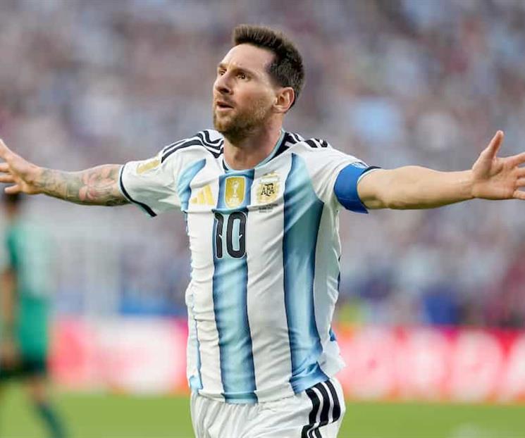 Firma Messi triplete hist&oacute;rico en debut de Argentina