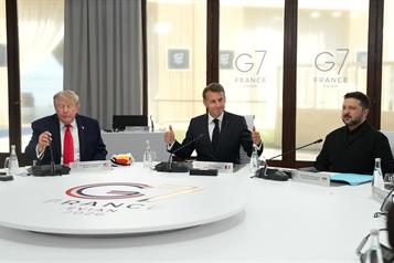 Zelenski discute resultados de cumbre del G7 con Macron y Trump