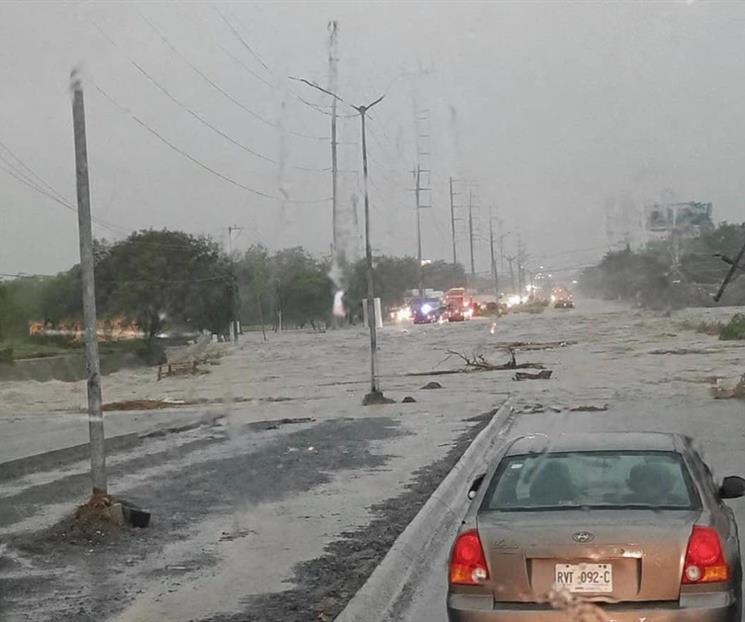Deja lluvia inundaciones en Apodaca Deja lluvia inundaciones en Apodaca