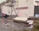 Cae barda sobre autos