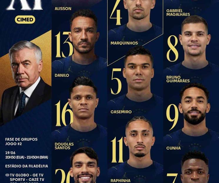 Brasil mueve sus piezas: Cunha y Danilo saltar&aacute;n como titulares.