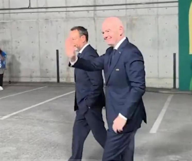 Ya llegó Infantino al estadio Monterrey Ya llegó Infantino al estadio Monterrey