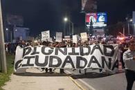 Evitan que protesta llegue al Estadio Monterrey Evitan que protesta llegue al Estadio Monterrey