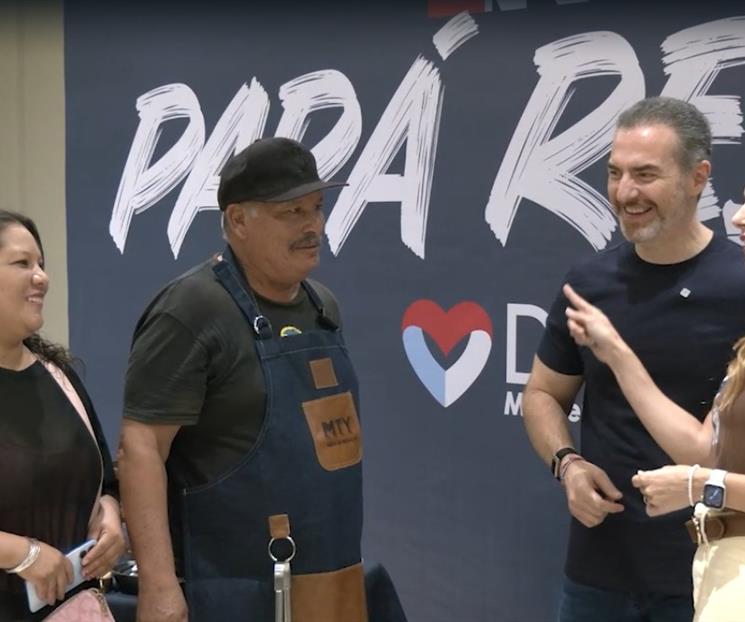Entrega Adri&aacute;n de la Garza asadores por el D&iacute;a del Padre