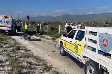 Se registran dos volcaduras en Galeana