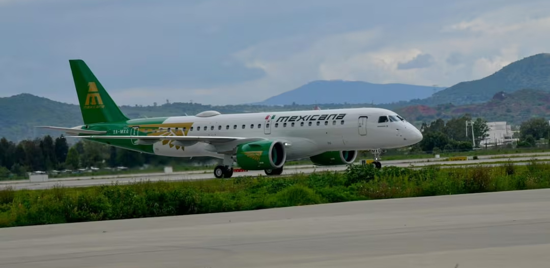 Recibe Mexicana su s&eacute;ptimo avi&oacute;n Embraer y fortalece su flota