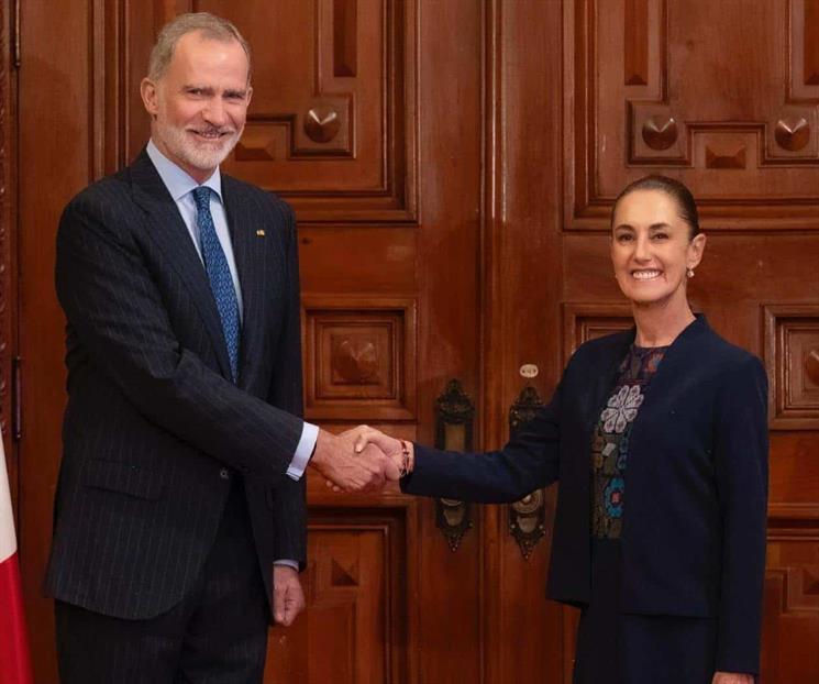 Claudia Sheinbaum recibe al Rey del Espa&ntilde;a Felipe VI