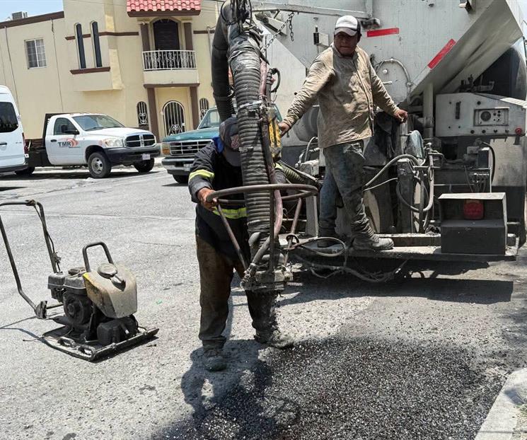 Pone Escobedo en marcha operativo de bacheo