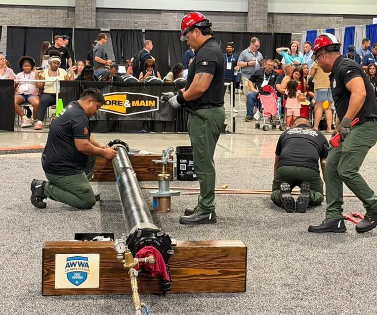 Gana equipo de AyD el certamen internacional de Pipe Tapping