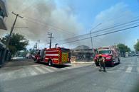 Se registra incendio en el centro de Monterrey