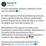 Trajimos el futbol a Nuevo Le&oacute;n: Festeja Rayados 81 aniversario