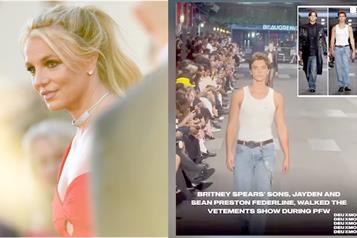 Debutan hijos de Britney Spears en el modelaje