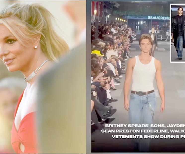 Debutan hijos de Britney Spears en el modelaje