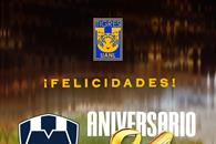 Felicita Tigres a Rayados por sus 81 a&ntilde;os de historia