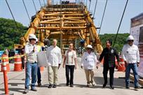 Supervisa Sheinbaum avances del puente Rizo de Oro en Chiapas
