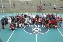 Inaugura Escobedo dos nuevas canchas de usos m&uacute;ltiples