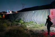 Vuelca tr&aacute;iler en la Saltillo