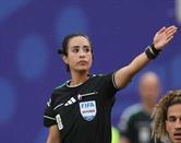 Katia Itzel, cuarta &aacute;rbitra en el Argentina vs Cabo Verde