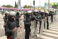 Despliegan operativo especial en la llegada de Inglaterra a M&eacute;xico