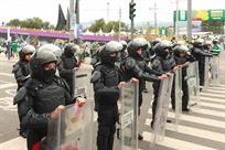 Despliegan operativo especial en la llegada de Inglaterra a México Despliegan operativo especial en la llegada de Inglaterra a México