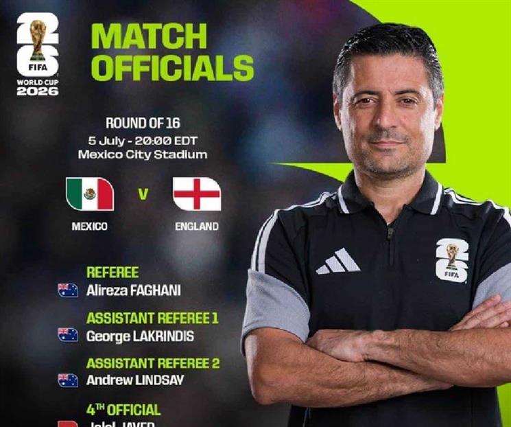 M&eacute;xico vs Inglaterra: Definido el cuerpo arbitral para Octavos