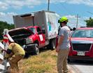 Se impacta camión de carga en General Terán Se impacta camión de carga en General Terán