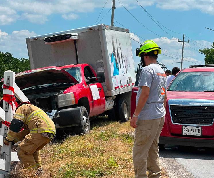 Se impacta cami&oacute;n de carga en General Ter&aacute;n