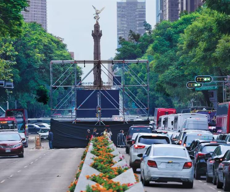 Restringe CDMX aforo en el &Aacute;ngel a 25 mil personas