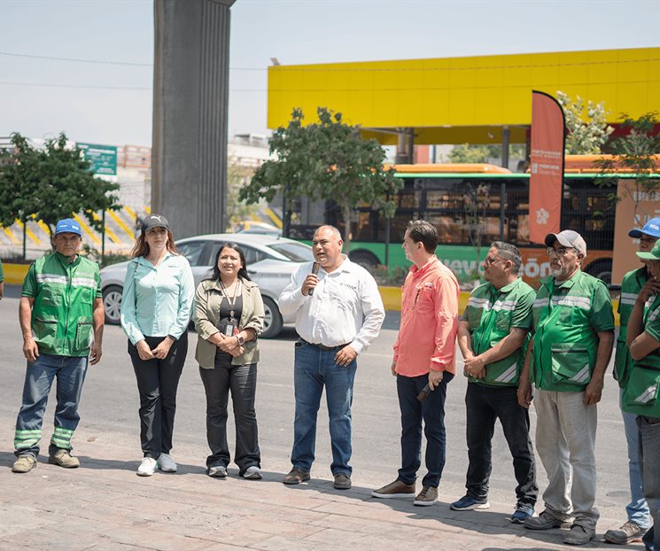 Empieza rehabilitación urbana en camellón central de la Línea 1 Empieza rehabilitación urbana en camellón central de la Línea 1